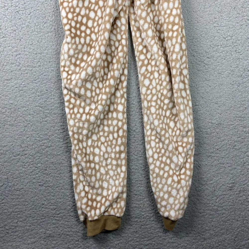Peace Love and Dreams Reindeer Womens Medium One Piece‎ Pajama Rudolph Soft EUC